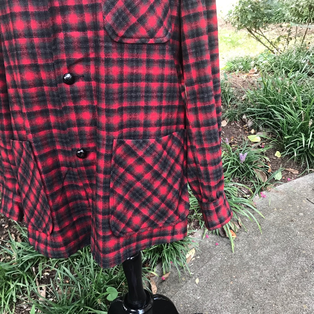 Plaid Pendleton Wool Jacket Size M - image 4